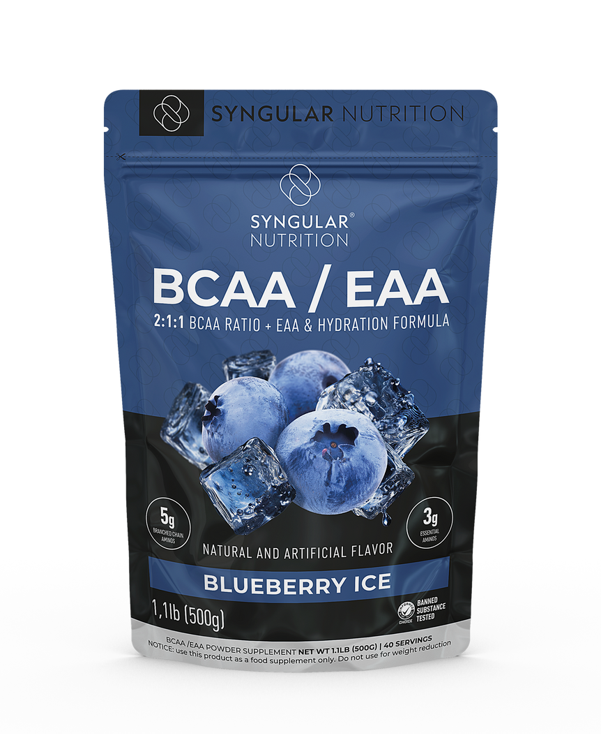 BCAA/ EAA 2:1:1 - Blueberry Ice 1.1lb (40 servings) - Syngular Nutrition