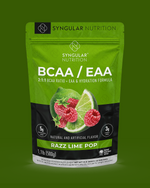 Load image into Gallery viewer, BCAA/ EAA 2:1:1 - Razz Lime Pop 1.1lb (40 servings) - Syngular Nutrition
