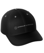 Load image into Gallery viewer, Baseball Cap – One Line Logo (Black) – Syngular Nutrition
