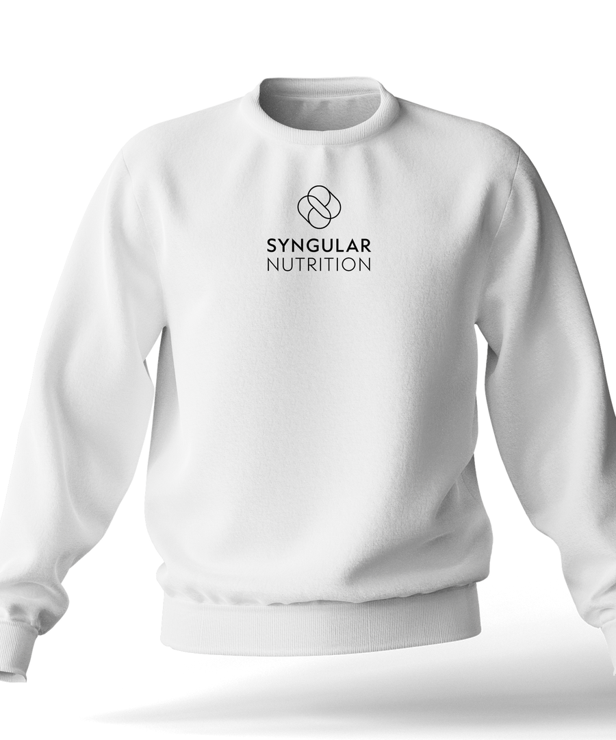 Sweatshirt (white) - Syngular Nutrition