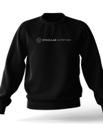 Load image into Gallery viewer, Sweatshirt (black) One-Line logo - Syngular Nutrition
