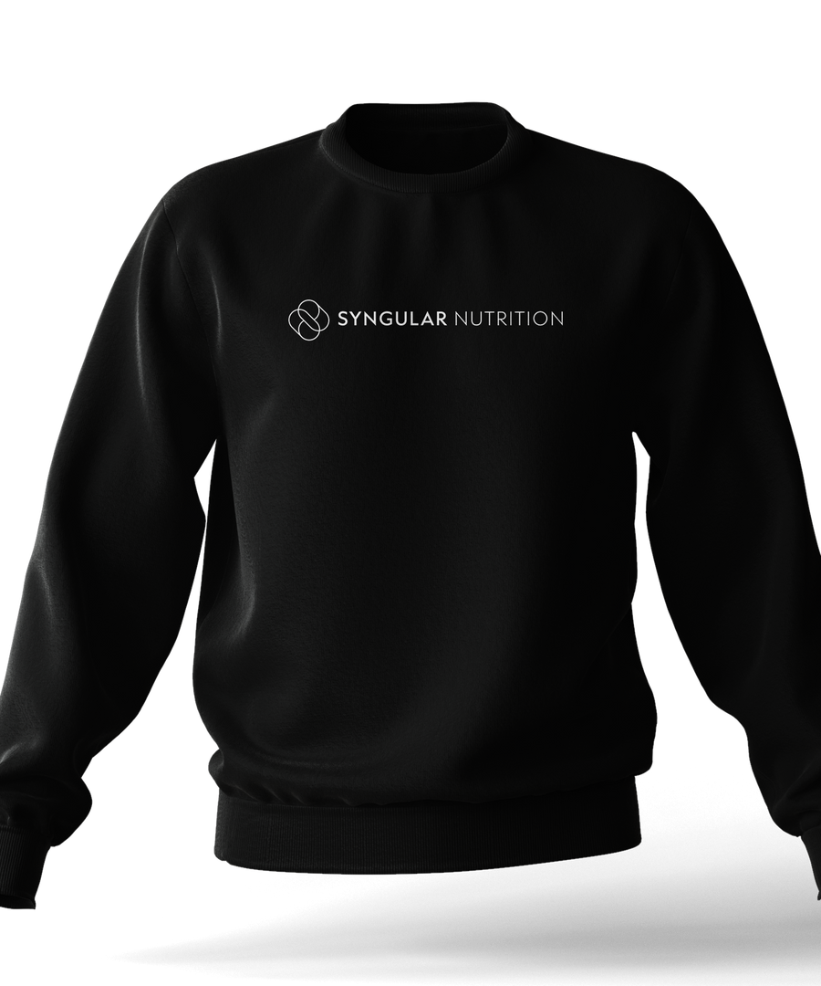 Sweatshirt (black) One-Line logo - Syngular Nutrition