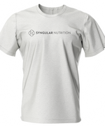 Load image into Gallery viewer, T-shirt (White) One-Line Logo – Syngular Nutrition
