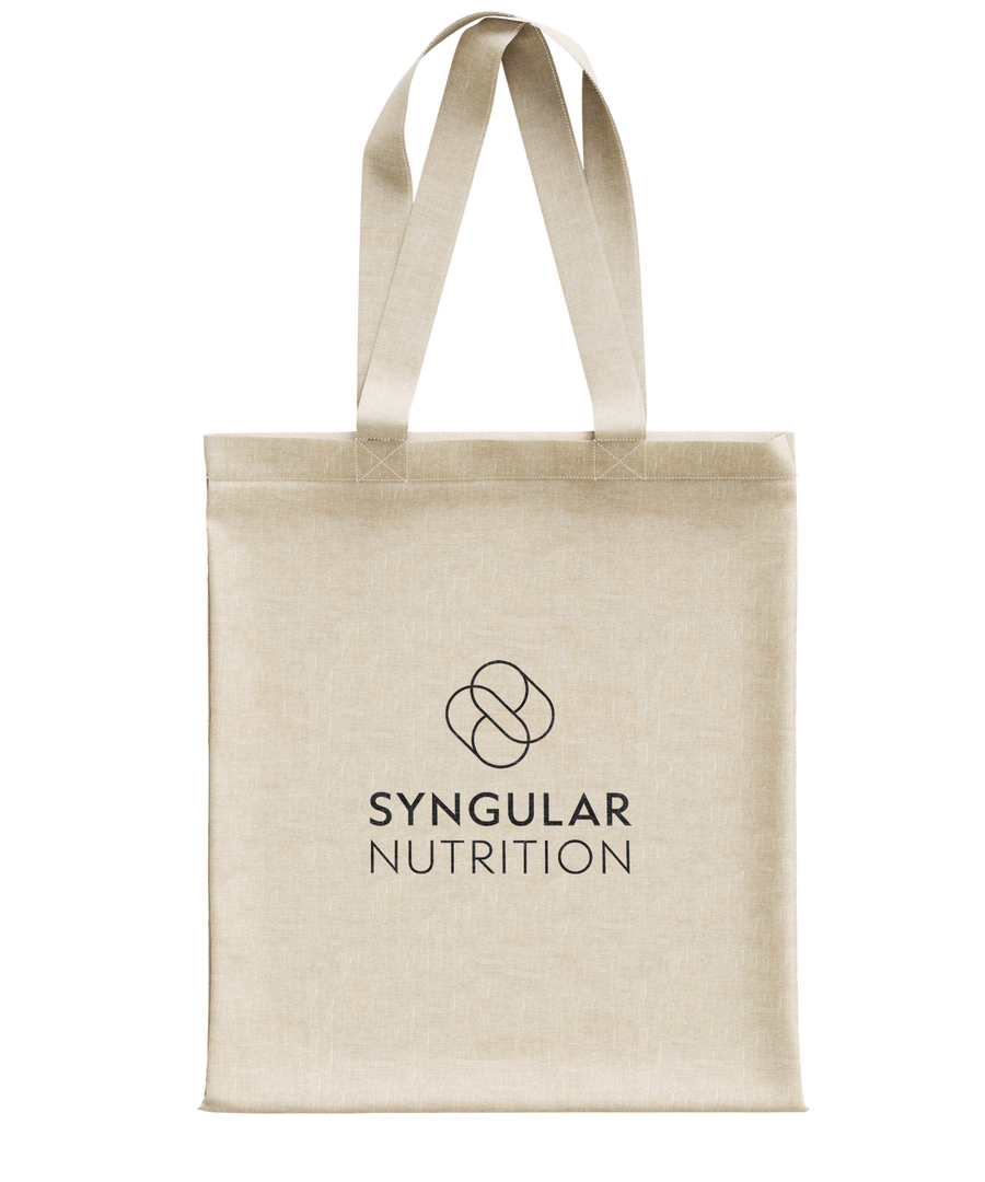 Tote Bag (White) – Syngular Nutrition