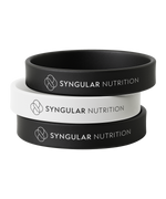 Load image into Gallery viewer, Silicone Wristband – One Line Logo | Syngular Nutrition
