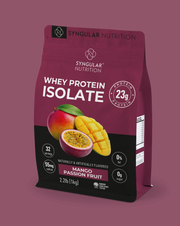 Whey Protein Isolate – Mango Passion Fruit (32 Servings) – Syngular Nutrition