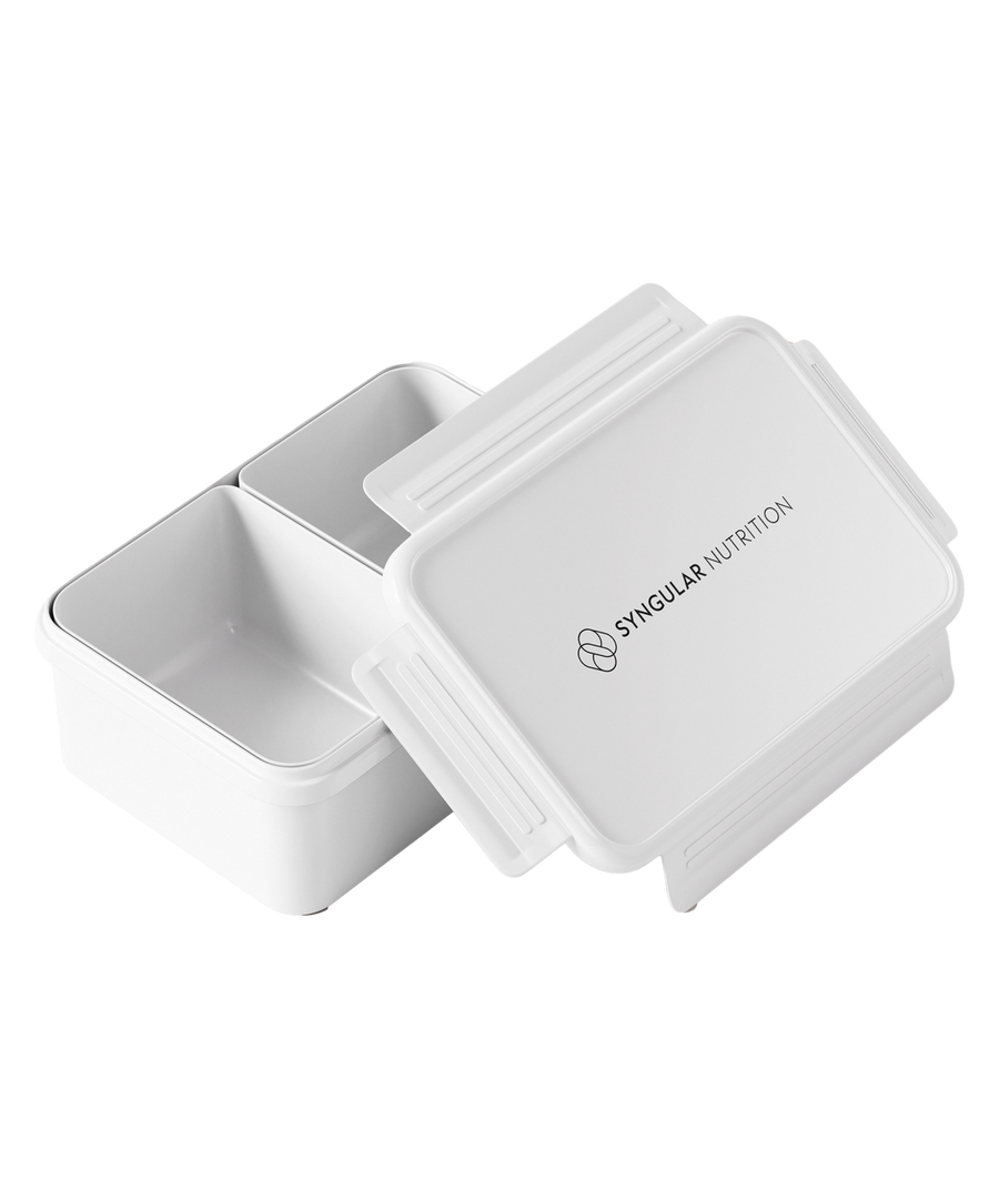 White Plastic Lunchbox – Syngular Nutrition