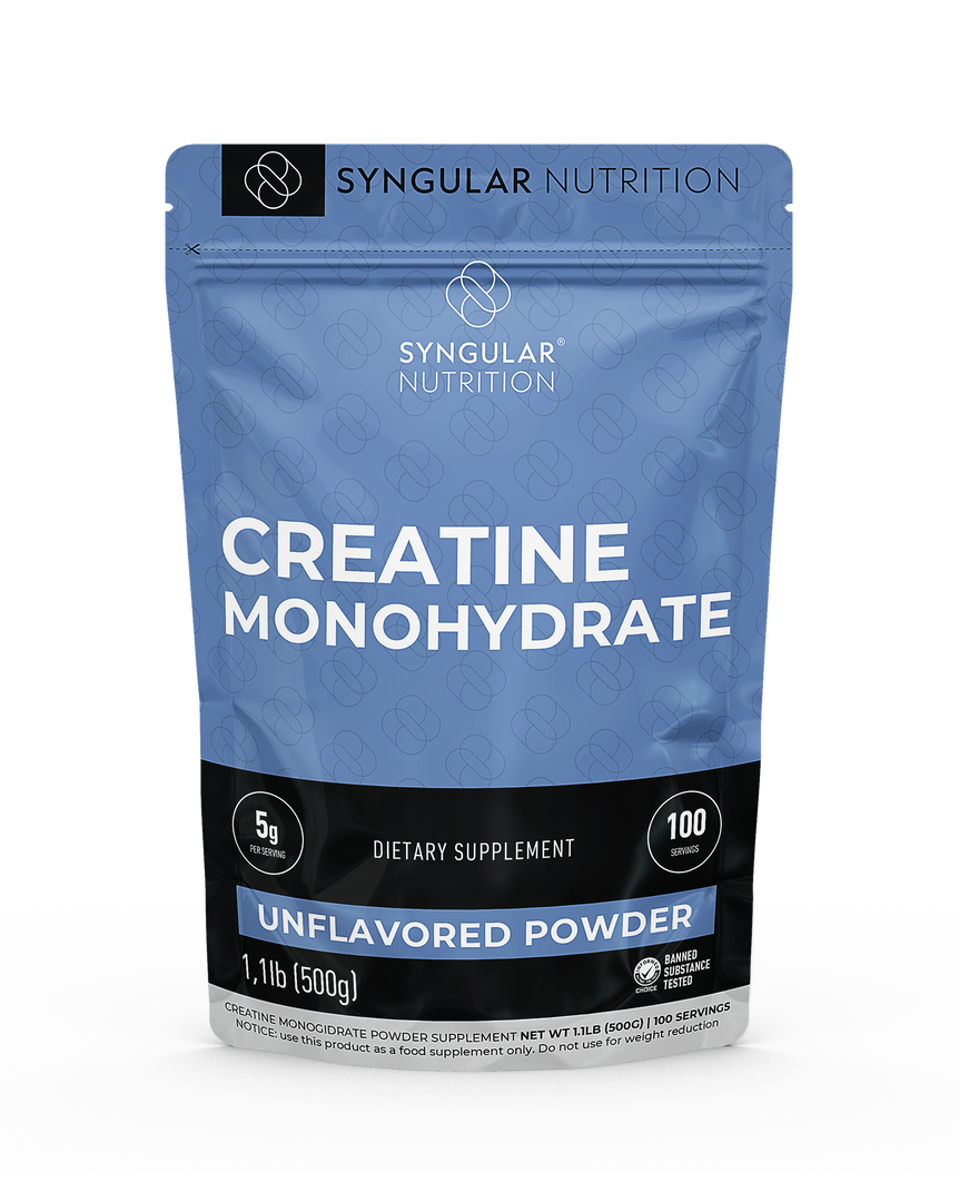 Creatine Monohydrate – 500g (100 Servings) – Syngular Nutrition
