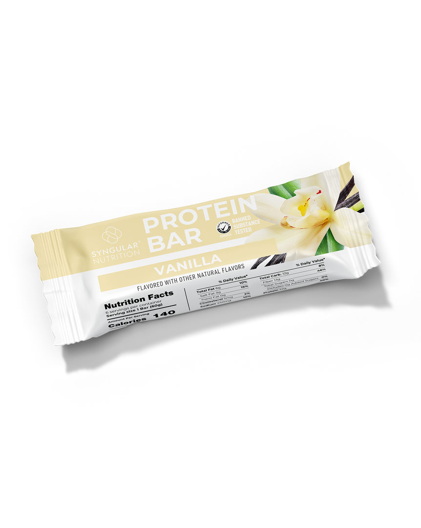 Protein Bar – Vanilla (22g Protein, 0g Sugar) – Syngular Nutrition