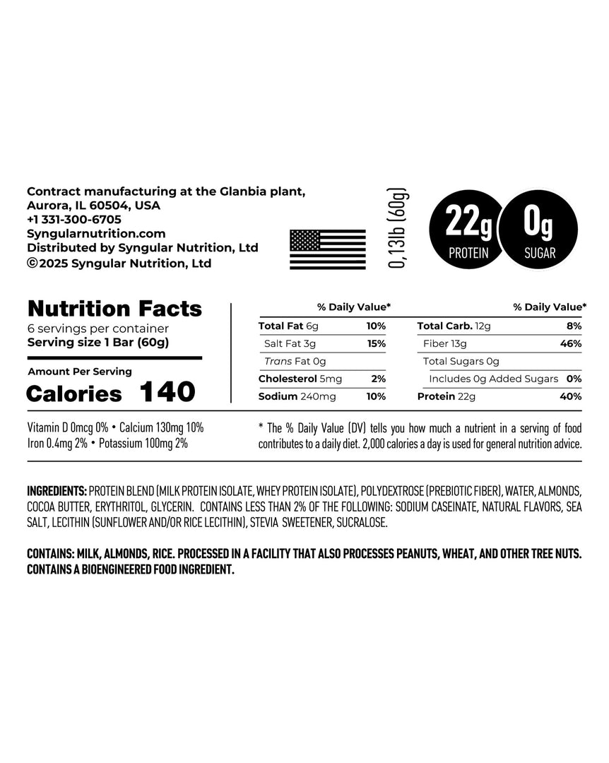 Protein Bar – Berry Boom (22g Protein, 0g Sugar) – Syngular Nutrition