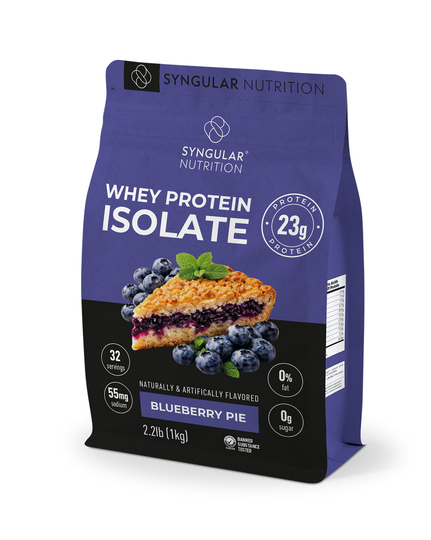 Whey Protein Isolate – Blueberry Pie (32 Servings) – Syngular Nutrition