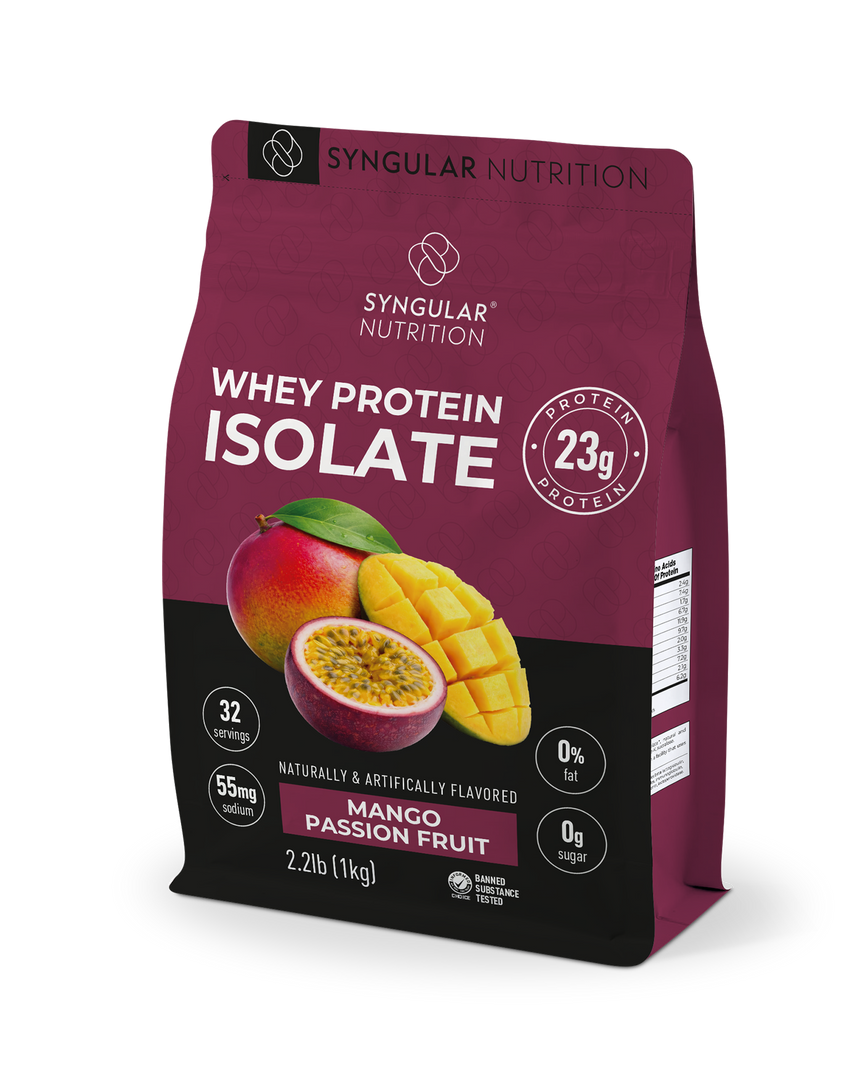 Whey Protein Isolate – Mango Passion Fruit (32 Servings) – Syngular Nutrition