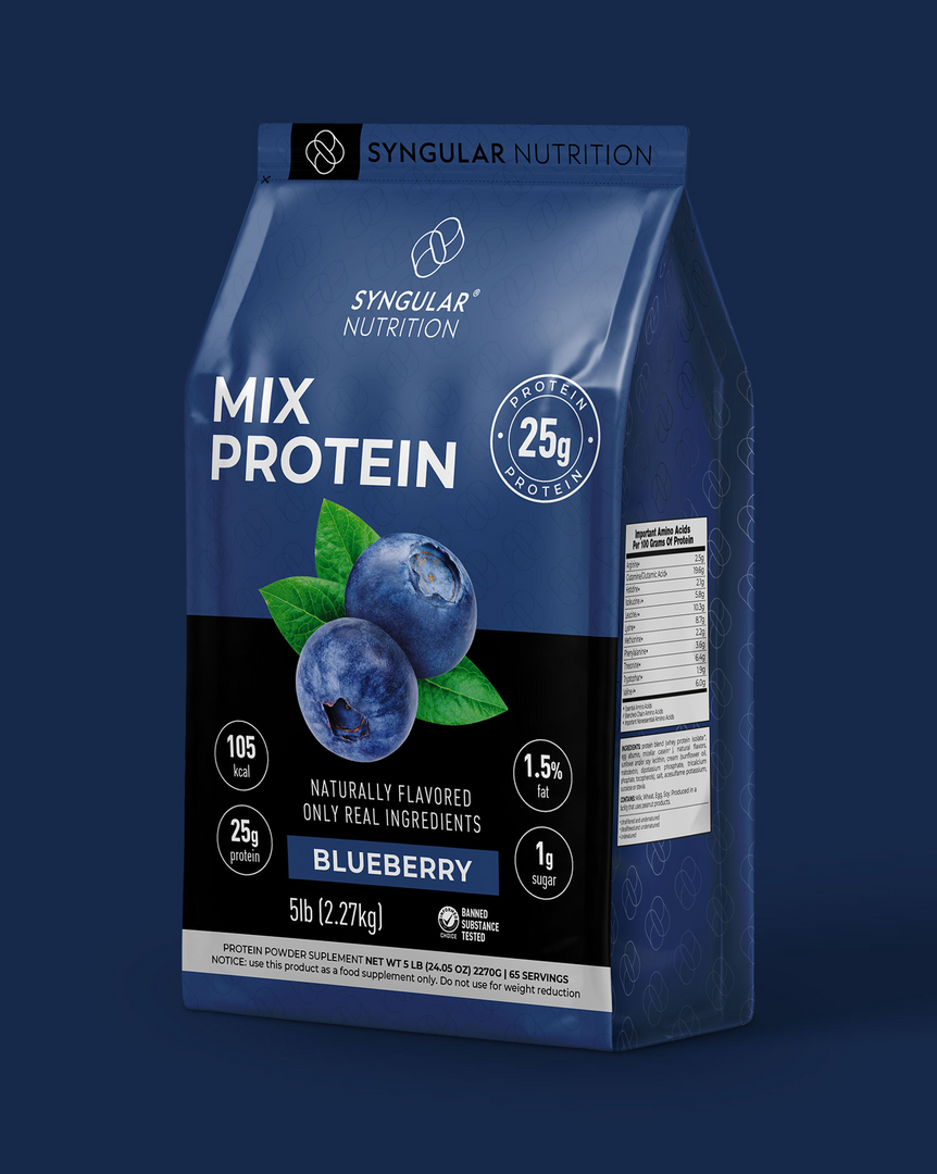 Mix Protein - Blueberry 5lb (65 servings) Syngular Nutrition