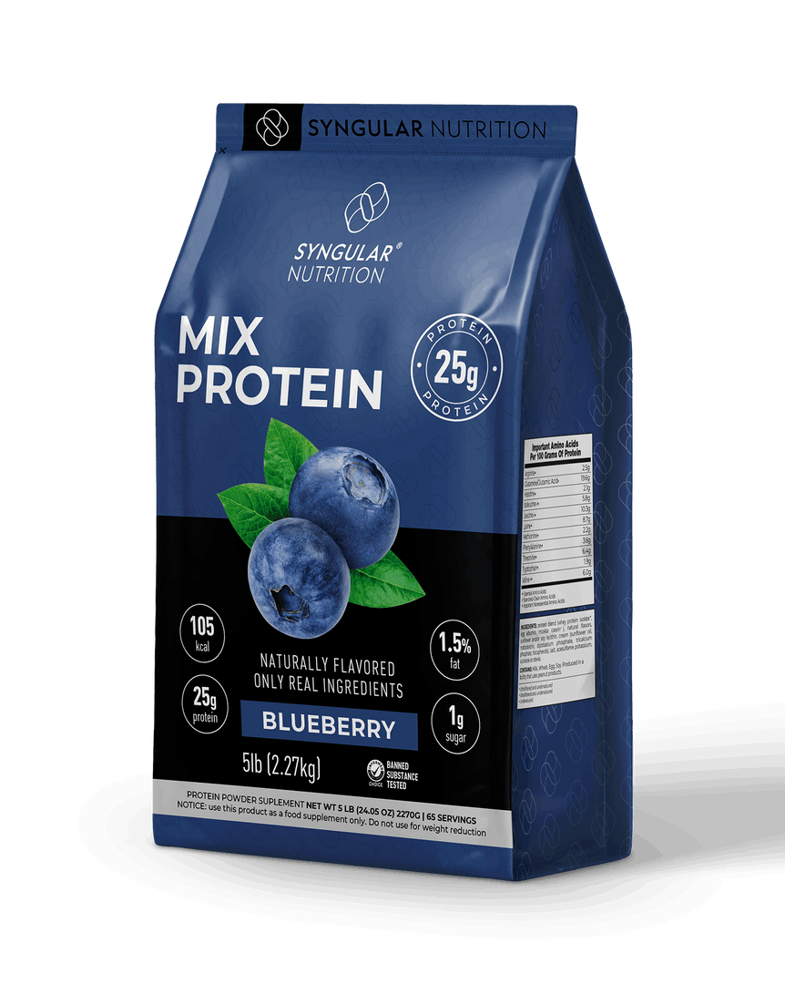 Mix Protein - Blueberry 5lb (65 servings) Syngular Nutrition