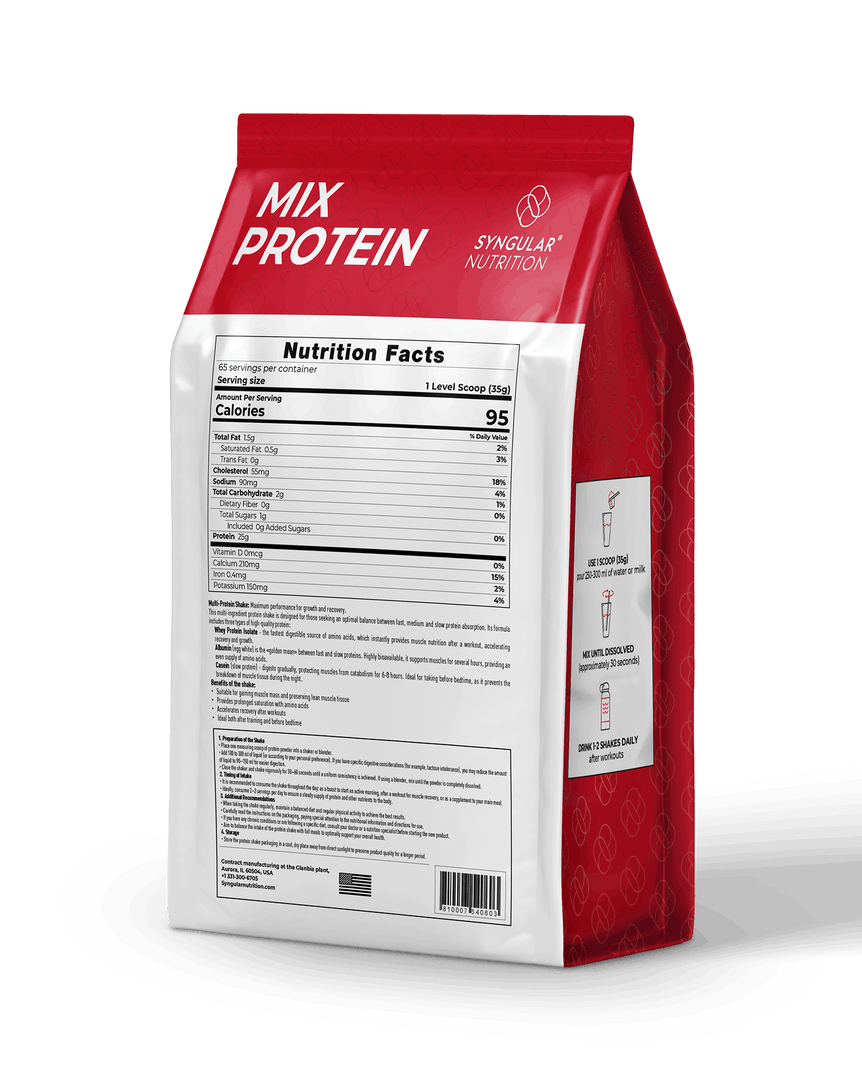 Mix Protein - Strawberry 5lb (65 servings) Syngular Nutrition