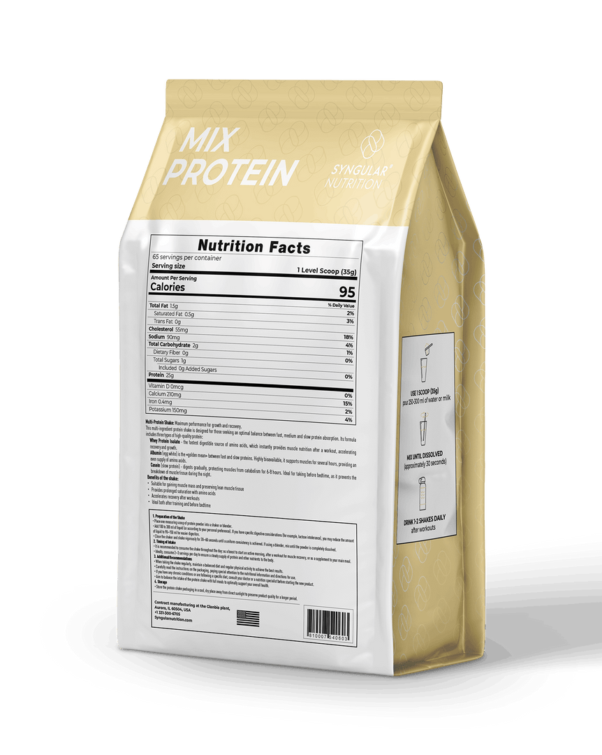 Mix Protein - Vanilla 5lb (65 servings) Syngular Nutrition