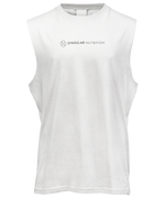 Load image into Gallery viewer, Sleeveless Shirt – One Line Logo (White) – Syngular Nutrition
