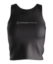 Female Top and Leggings – One Line Logo (Black) – Syngular Nutrition