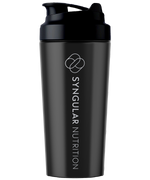 Load image into Gallery viewer, Shaker 700ml – One Line Logo (White) – Syngular Nutrition
